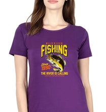 Load image into Gallery viewer, Fishing T-Shirt for Women-Purple-Ektarfa.online
