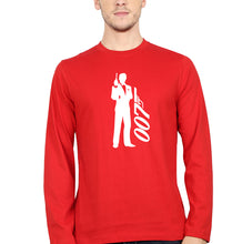 Load image into Gallery viewer, James Bond (007) Full Sleeves T-Shirt for Men-Red-Ektarfa.online
