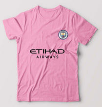 Load image into Gallery viewer, Manchester City F.C 2021-22 T-Shirt for Men-S(38 Inches)-Light Baby Pink-Ektarfa.online
