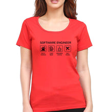 Load image into Gallery viewer, Software Engineer T-Shirt for Women-Red-Ektarfa.online

