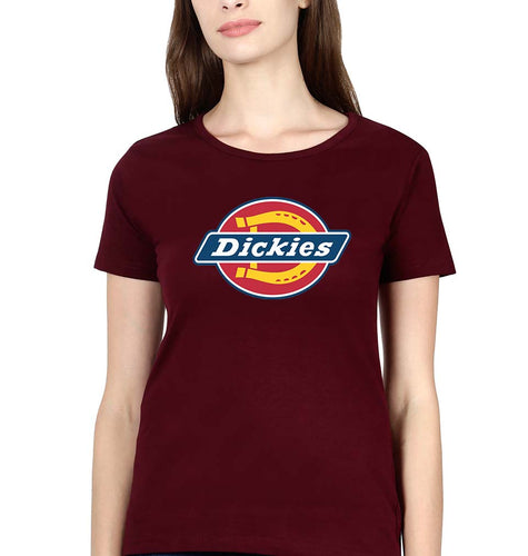 Dickies T-Shirt for Women-Maroon-Ektarfa.online