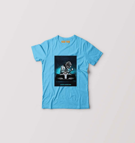 Lewis Hamilton F1 Kids T-Shirt for Boy/Girl-0-1 Year(20 Inches)-Light Blue-Ektarfa.online