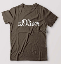 Load image into Gallery viewer, s.Oliver T-Shirt for Men-S(38 Inches)-Olive Green-Ektarfa.online
