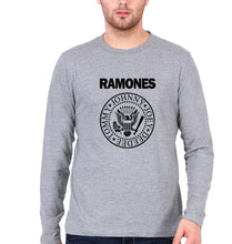 Load image into Gallery viewer, Ramones Full Sleeves T-Shirt for Men-S(38 Inches)-Grey Melange-Ektarfa.online
