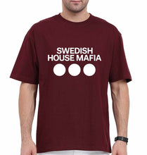 Load image into Gallery viewer, Swedish House Mafia Oversized T-Shirt for Men-Maroon-Ektarfa.online
