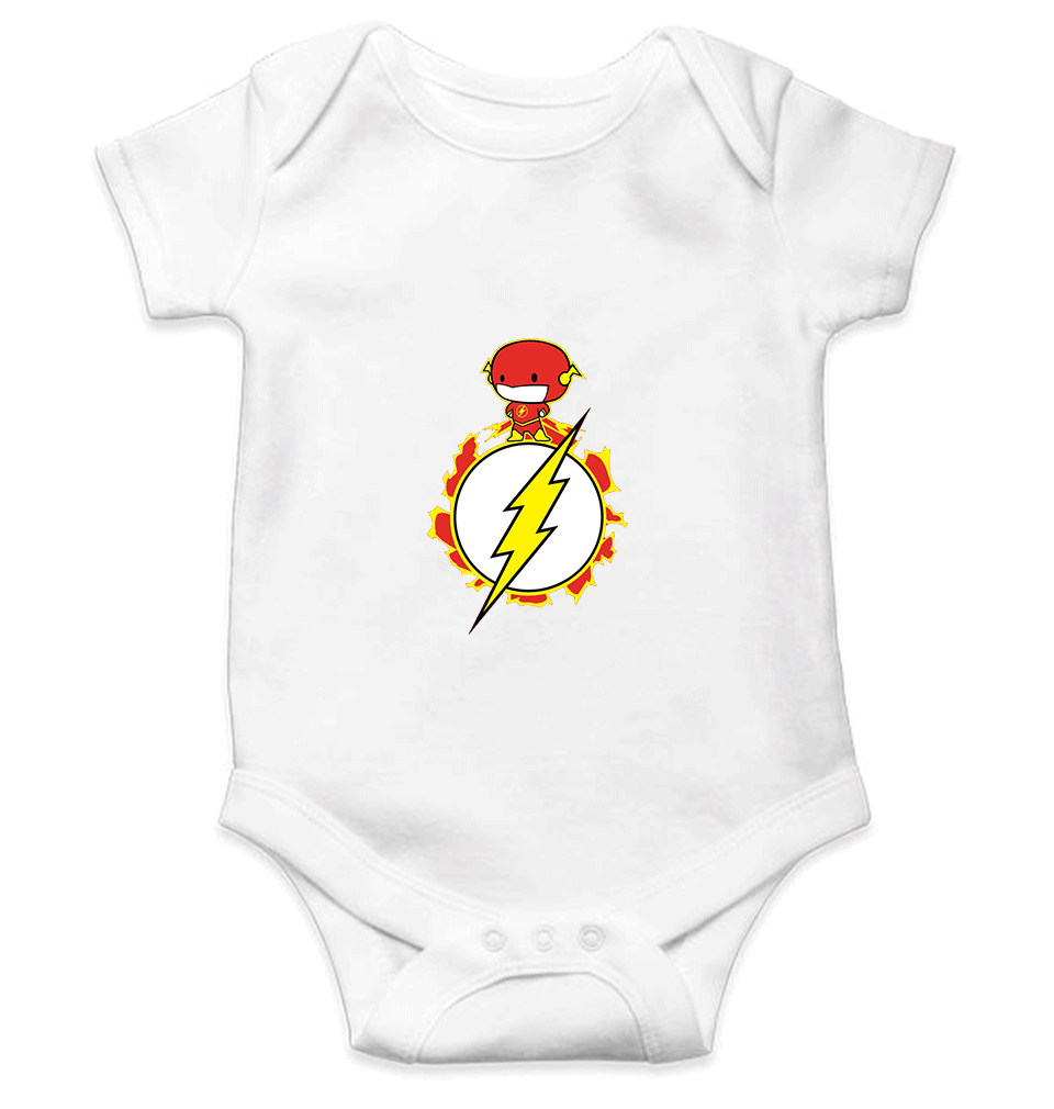 Flash Kids Romper Kids Romper For Baby Boy/Girl-0-5 Months(18 Inches)-White-Ektarfa.online