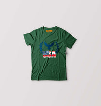 Load image into Gallery viewer, USA America Kids T-Shirt for Boy/Girl-0-1 Year(20 Inches)-Dark Green-Ektarfa.online
