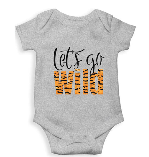 Lets Go Wild Kids Romper For Baby Boy/Girl-Grey-Ektarfa.online