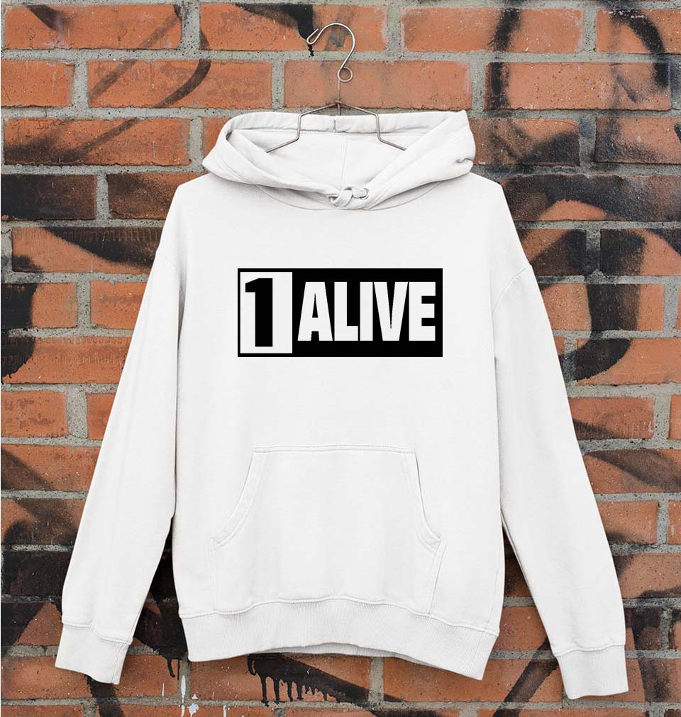 PUBG 1 Alive Unisex Hoodie for Men/Women-White-Ektarfa.online