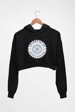 Load image into Gallery viewer, IIT Roorkee Crop HOODIE FOR WOMEN-Black-Ektarfa.online
