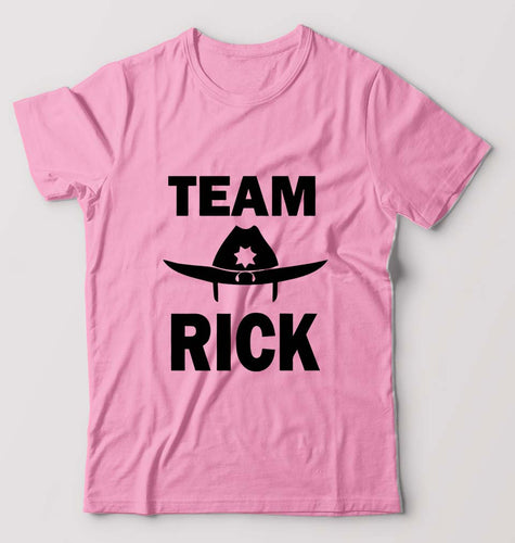 Team Rick T-Shirt for Men-Light Baby Pink-Ektarfa.online