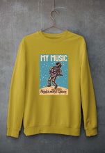 Load image into Gallery viewer, Music Unisex Sweatshirt for Men/Women-S(40 Inches)-Mustard Yellow-Ektarfa.online
