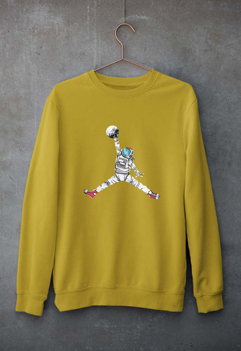 Jorden Space Dunk Unisex Sweatshirt for Men/Women-mustard yellow-Ektarfa.online