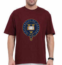 Load image into Gallery viewer, University of Oxford Oversized T-Shirt for Men-Maroon-Ektarfa.online

