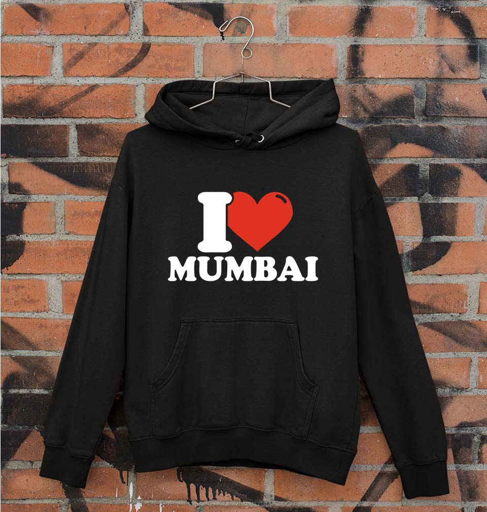 I Love Mumbai Unisex Hoodie for Men/Women-Black-Ektarfa.online