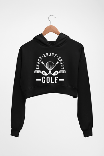 Golf Crop HOODIE FOR WOMEN-Black-Ektarfa.online