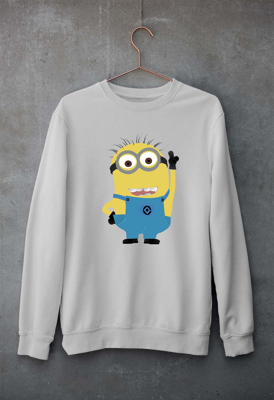 Minion Unisex Sweatshirt for Men/Women-Grey Melange-Ektarfa.online