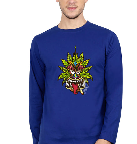 Tiki Joint Full Sleeves T-Shirt for Men-Royal Blue-Ektarfa.online