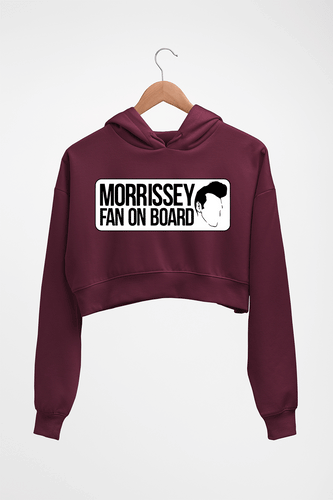 Morrissey Crop HOODIE FOR WOMEN-Maroon-Ektarfa.online