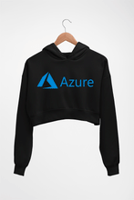 Load image into Gallery viewer, Azure Crop HOODIE FOR WOMEN-Black-Ektarfa.online
