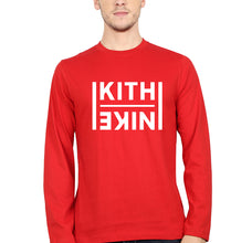 Load image into Gallery viewer, Kith Full Sleeves T-Shirt for Men-S(38 Inches)-Red-Ektarfa.online
