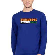 Load image into Gallery viewer, Battlegrounds Mobile India (BGMI) Full Sleeves T-Shirt for Men-Royal blue-Ektarfa.online

