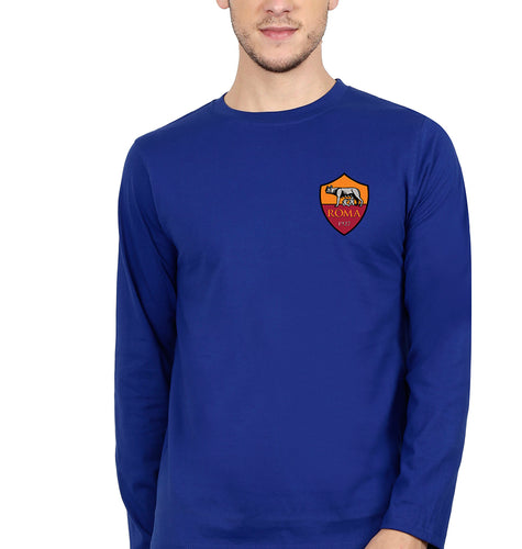 A.S. Roma Full Sleeves T-Shirt for Men-Royal Blue-Ektarfa.online