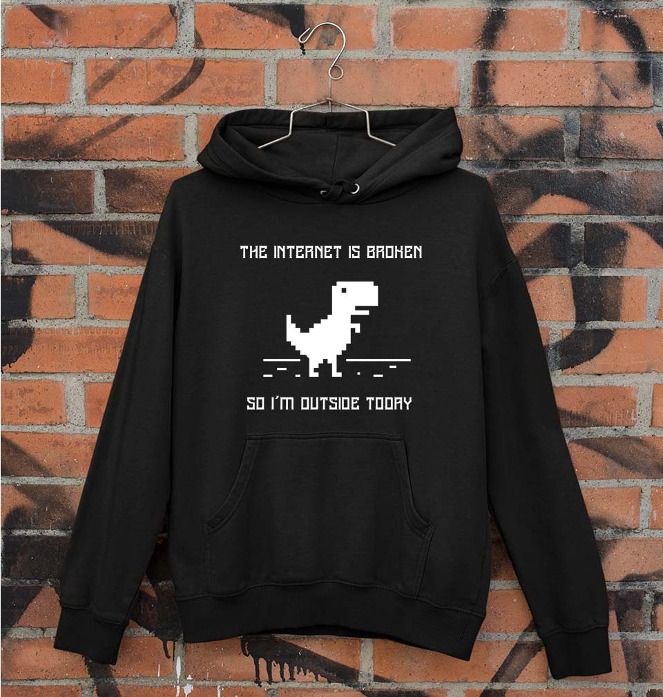 Internet Funny Unisex Hoodie for Men/Women-Black-Ektarfa.online