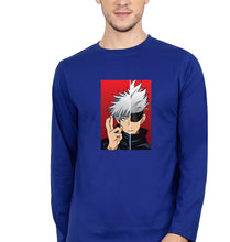 Load image into Gallery viewer, Sukuna Anime Full Sleeves T-Shirt for Men-S(38 Inches)-Royal Blue-Ektarfa.online
