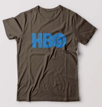 Load image into Gallery viewer, HBO T-Shirt for Men-S(38 Inches)-Olive Green-Ektarfa.online
