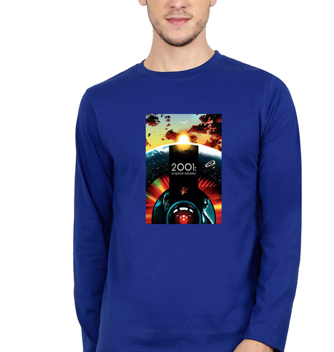 2001 A Space Odyssey Full Sleeves T-Shirt for Men-S(38 Inches)-Royal Blue-Ektarfa.online