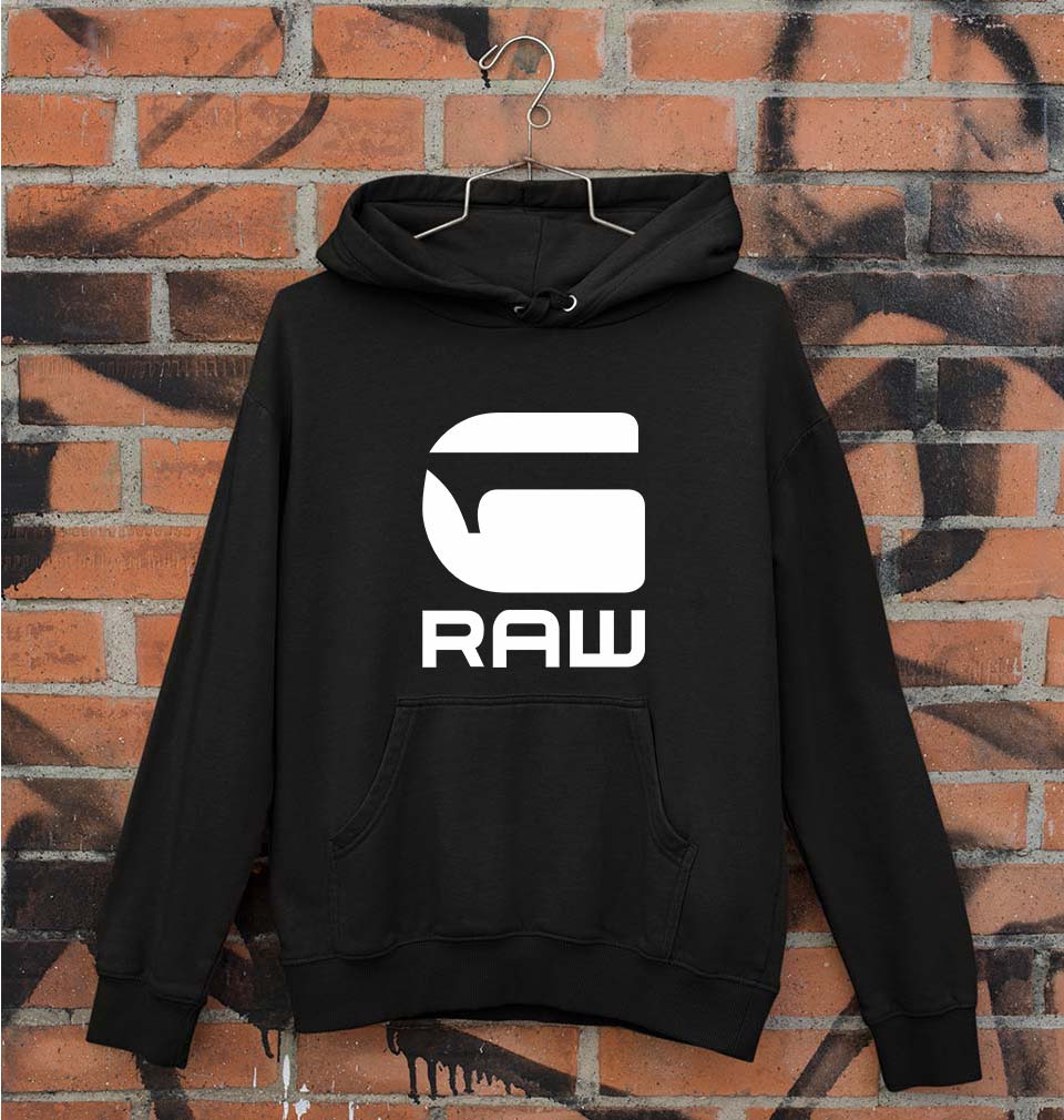 G Raw Unisex Hoodie for Men/Women-Black-Ektarfa.online
