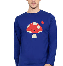 Load image into Gallery viewer, Mushroom Full Sleeves T-Shirt for Men-Royal blue-Ektarfa.online
