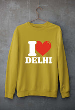 Load image into Gallery viewer, I Love Delhi Unisex Sweatshirt for Men/Women-Mustard Yellow-Ektarfa.online

