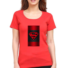 Load image into Gallery viewer, Superman Superhero T-Shirt for Women-Red-Ektarfa.online
