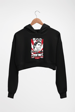 Load image into Gallery viewer, Ayrton Senna Crop HOODIE FOR WOMEN-Black-Ektarfa.online
