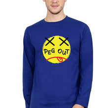 Load image into Gallery viewer, Peg Out Full Sleeves T-Shirt for Men-Royal Blue-Ektarfa.online
