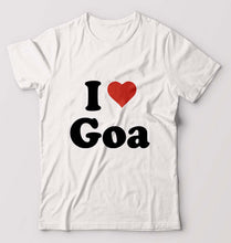 Load image into Gallery viewer, I Love Goa T-Shirt for Men-White-Ektarfa.online
