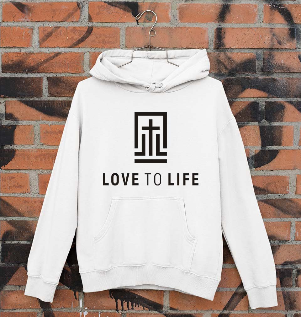 Love To Life Unisex Hoodie for Men/Women-S(40 Inches)-White-Ektarfa.online