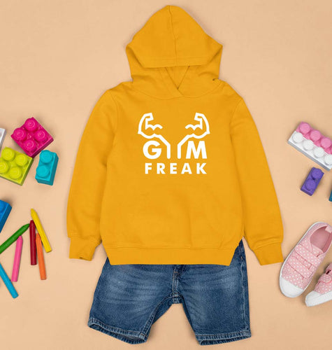 Gym Kids Hoodie for Boy/Girl-Mustard Yellow-Ektarfa.online