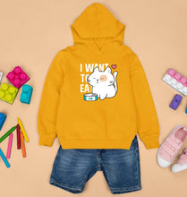 Load image into Gallery viewer, Cat Kids Hoodie for Boy/Girl-1-2 Years(24 Inches)-Mustard Yellow-Ektarfa.online
