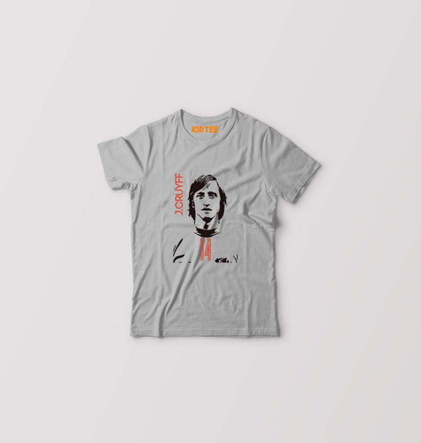 Johan Cruyff Kids T-Shirt for Boy/Girl-Grey-Ektarfa.online