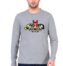 Load image into Gallery viewer, Powerpuff Girls Full Sleeves T-Shirt for Men-Grey-Ektarfa.online
