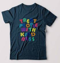 Load image into Gallery viewer, treat people.with kindness harry styles T-Shirt for Men-Petrol Blue-Ektarfa.online
