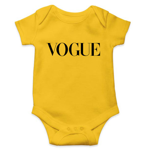 Vogue Kids Romper For Baby Boy/Girl-0-5 Months(18 Inches)-Yellow-Ektarfa.online