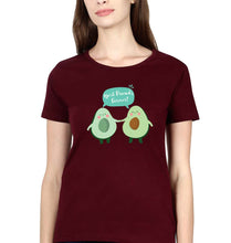 Load image into Gallery viewer, Avocado BFF T-Shirt for Women-Maroon-Ektarfa.online
