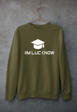 Load image into Gallery viewer, IIM L Lucknow Unisex Sweatshirt for Men/Women-S(40 Inches)-Olive Green-Ektarfa.online
