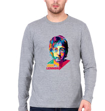 Load image into Gallery viewer, John Lennon Full Sleeves T-Shirt for Men-Grey Melange-Ektarfa.online
