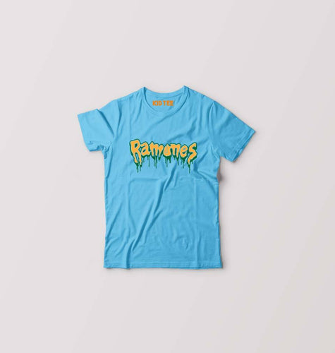 Ramones Kids T-Shirt for Boy/Girl-Light Blue-Ektarfa.online