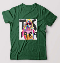 Load image into Gallery viewer, Taylor Swift T-Shirt for Men-S(38 Inches)-Bottle Green-Ektarfa.online
